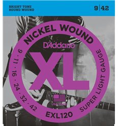 D'Addario EXL120 Nickel Wound 9-42 Super Light