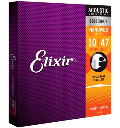 Elixir acoustic nanoweb 10-47 Bronze