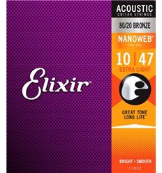 Elixir acoustic nanoweb 10-47 Bronze