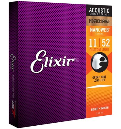 Elixir acoustic Nanoweb 11-52 Phosphor Bronze