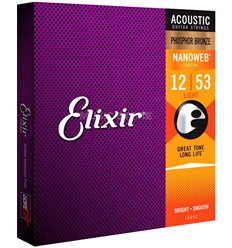 Elixir acoustic Nanoweb 12-53 Phosphor Bronze