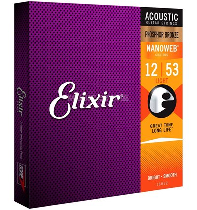 Elixir acoustic Nanoweb 12-53 Phosphor Bronze