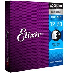 Elixir acoustic Polyweb 12-53 Bronze