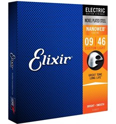 Elixir žice Electric NANOWEB Custom Light 9-46