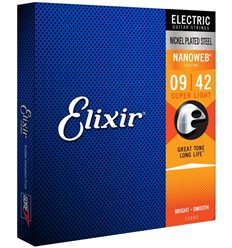 Elixir žice Electric 9-42 NANOWEB Super Light
