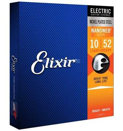 Elixir žice Electric 10-52 NANOWEB Light-Heavy