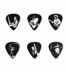 Jimi Hendrix™ Pick Tin Silver Portrait II