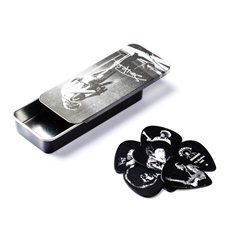 Jimi Hendrix™ Pick Tin Silver Portrait II