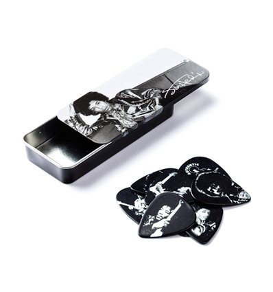 Jimi Hendrix™ Pick Tin Silver Portrait I