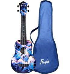 Flight TUS40 Graffiti Travel Soprano Ukulele