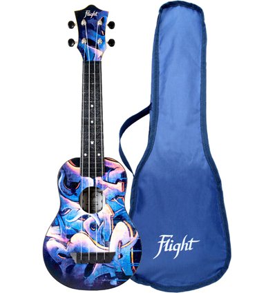 Flight TUS40 Graffiti Travel Soprano Ukulele