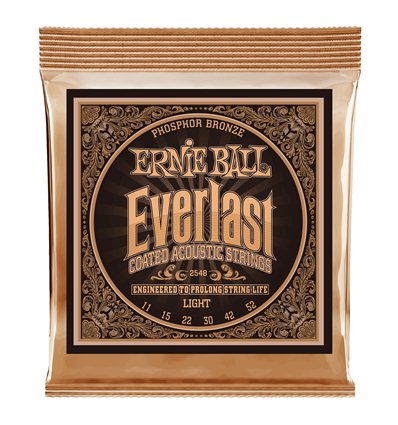 Ernie Ball 2548 Everlast Light Coated Phosphor Bronze 11-52