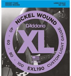 D'Addario EXL190 40-100 Custom Light Long Scale Set